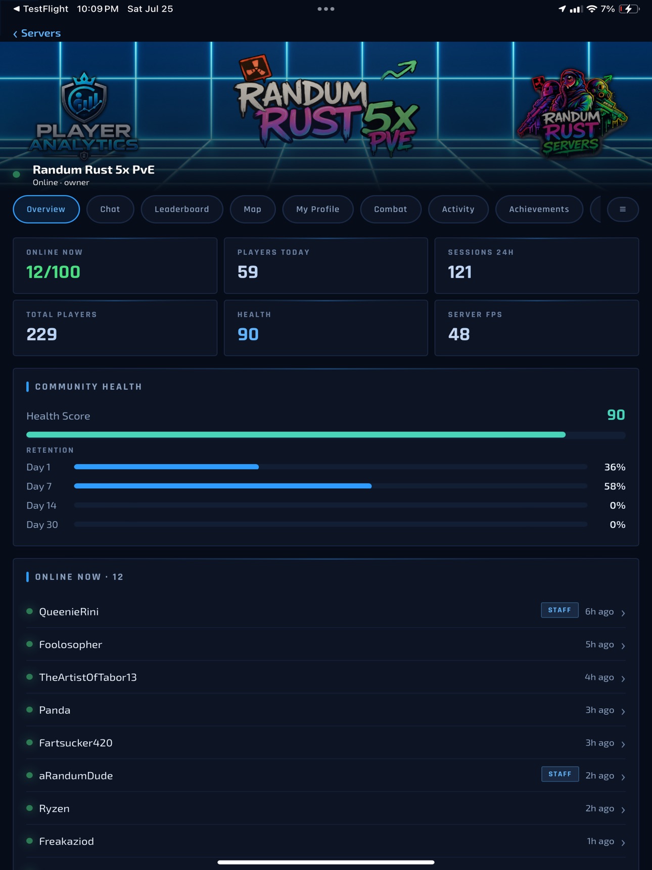 Screenshot 10 of PlayerAnalytics