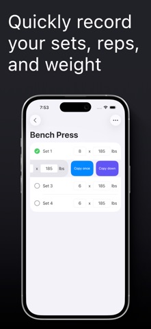 Gym Workout Tracker - Glide Screenshot 3 of 5