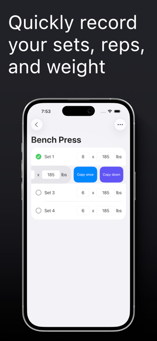 Gym Workout Tracker - Glide Screenshot 3 of 5