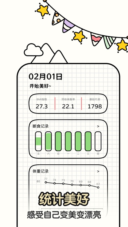 萌哒轻断食 - 超轻松的减肥减脂记录瘦身计划