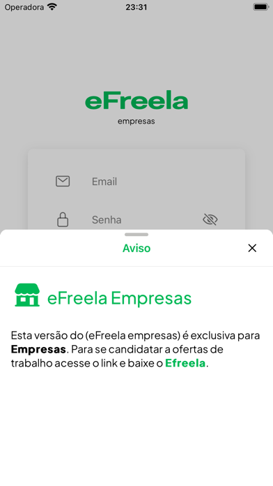 eFreela Empresa Screenshot