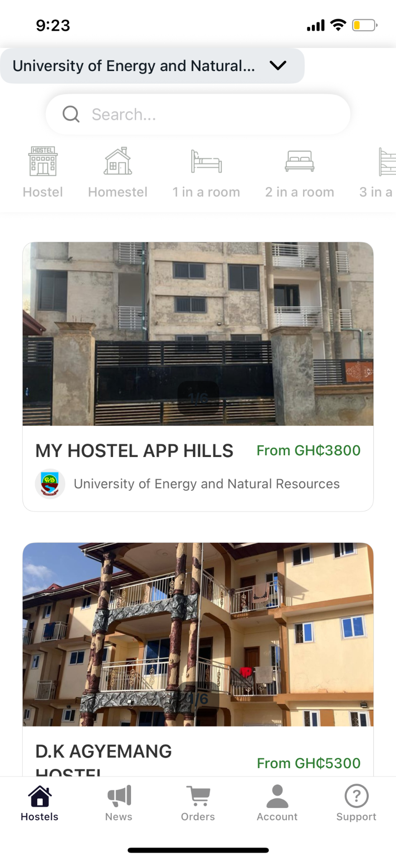 My Hostel App Ghana