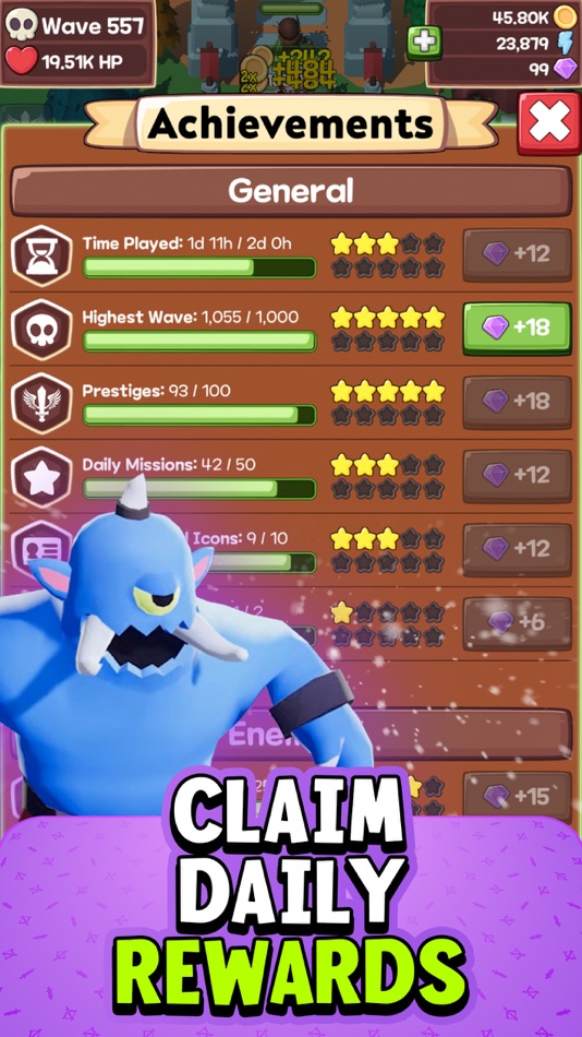 #5. Idle Monster TD: Tower Defense (iOS) 由: Monstermob Usa, INC.