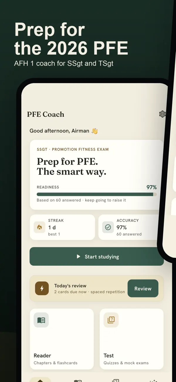 Screenshot #1 pour PFE Coach: WAPS Study Guide