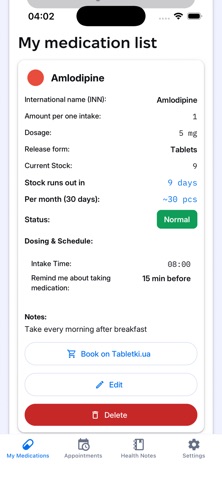 Axels Pills Tracker Screenshot 1 of 5