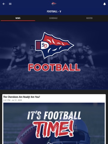 South-Doyle Athletics iPad screenshot