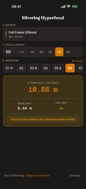 Silverlog Hyperfocal screenshot 3