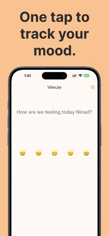 VibeJar-Mood Tracker & Journal iPhone screenshot