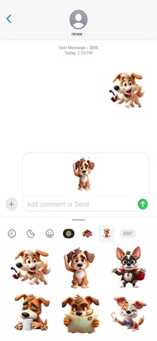 侦探狗贴纸 screenshot