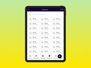 Salonist for partners iPad screenshot