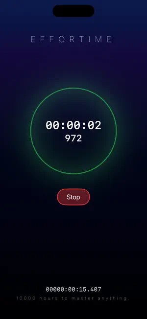 Effortime screenshot 2