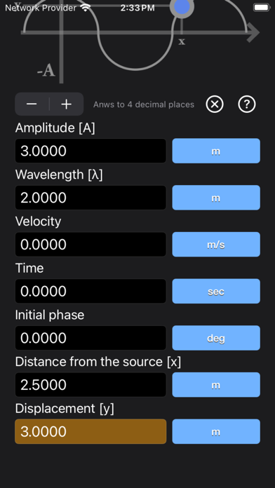 Harmonic Wave Equation Calc Screenshot