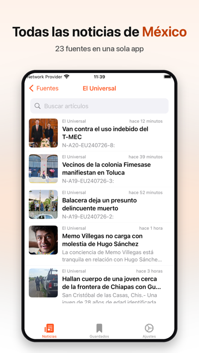 Noticias de México: Diarios screenshot