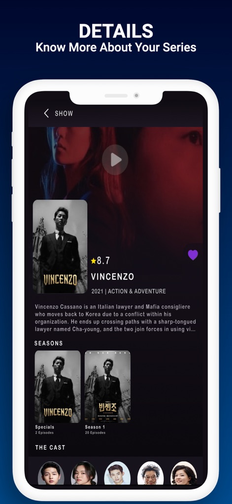 Flixtor Movie,Tv Show & series - ユーザーは「VINCEZNO」のようなシリーズの評価、詳細な説明、そしてシーズンごとのエピソード数や出演者情報を確認できます。