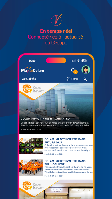 MaVieColam Screenshot