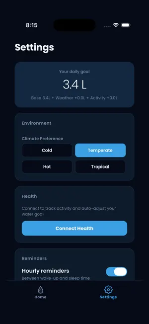 Water Reminder by Habuild screenshot 2