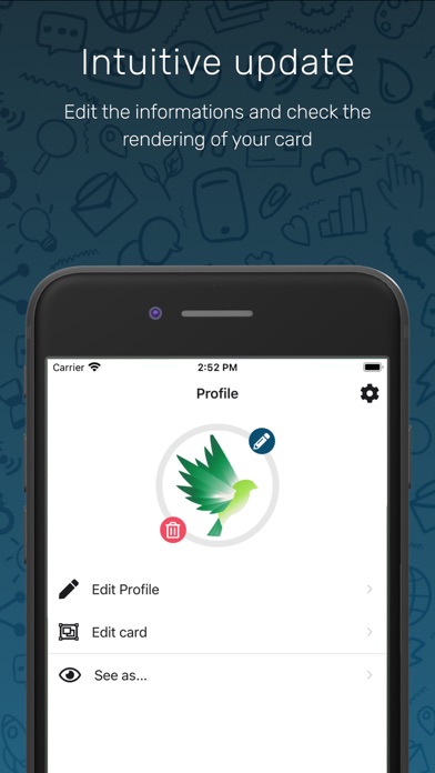 Glibl - Business card Screenshot