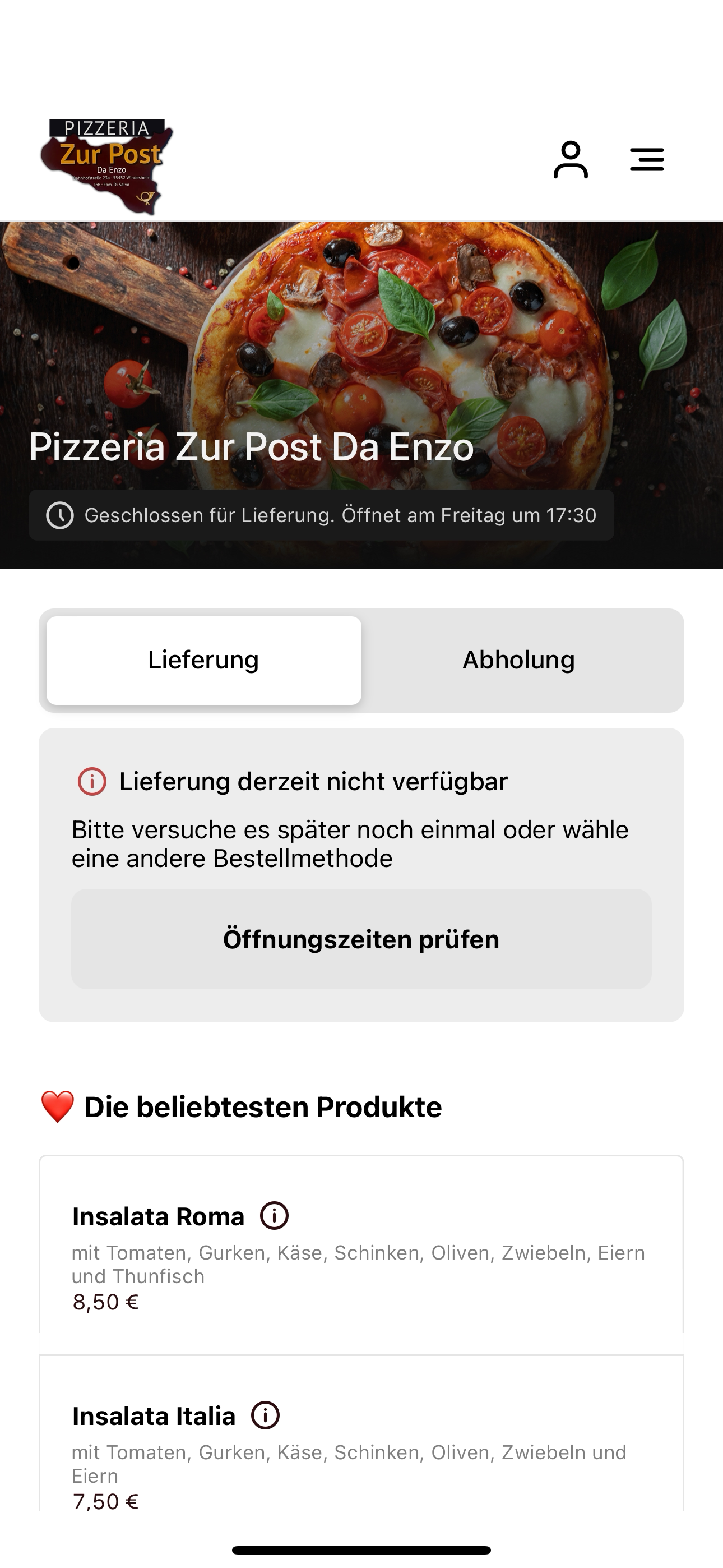 Pizzeria Zur Post Da Enzo screenshot 3