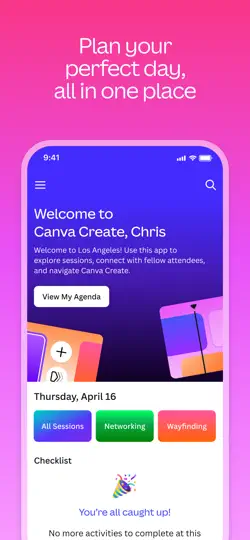 Captura de pantalla de Canva Create en iPhone 2