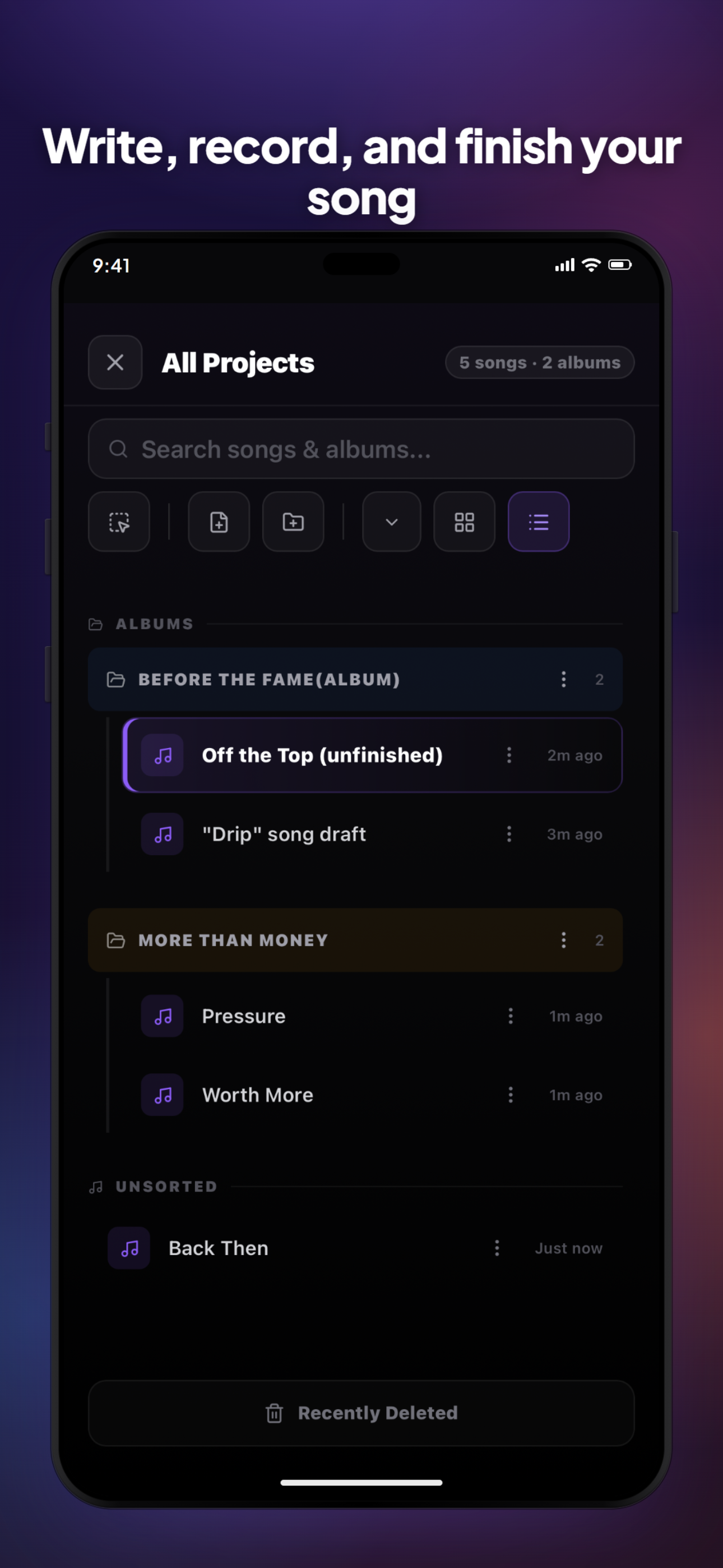 RhymeFlux: Rap Lyrics & Rhymes screenshot 6