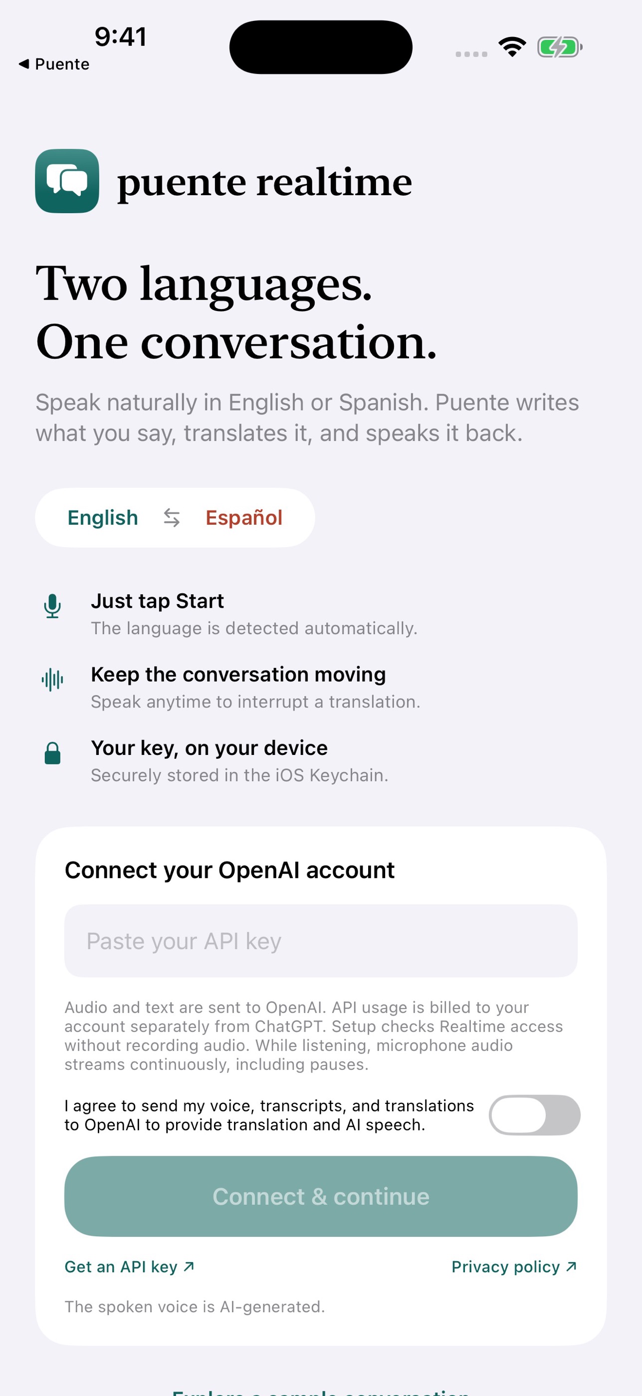 Screenshot 1 of Puente Realtime