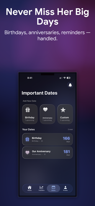 KeepHer: Couples Tracker Screenshot 2 of 4