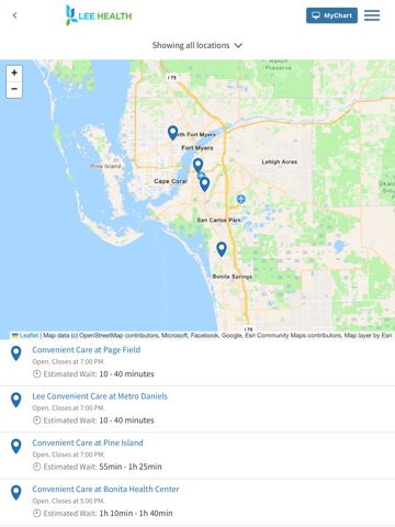 Lee Health Connect iPad screenshot