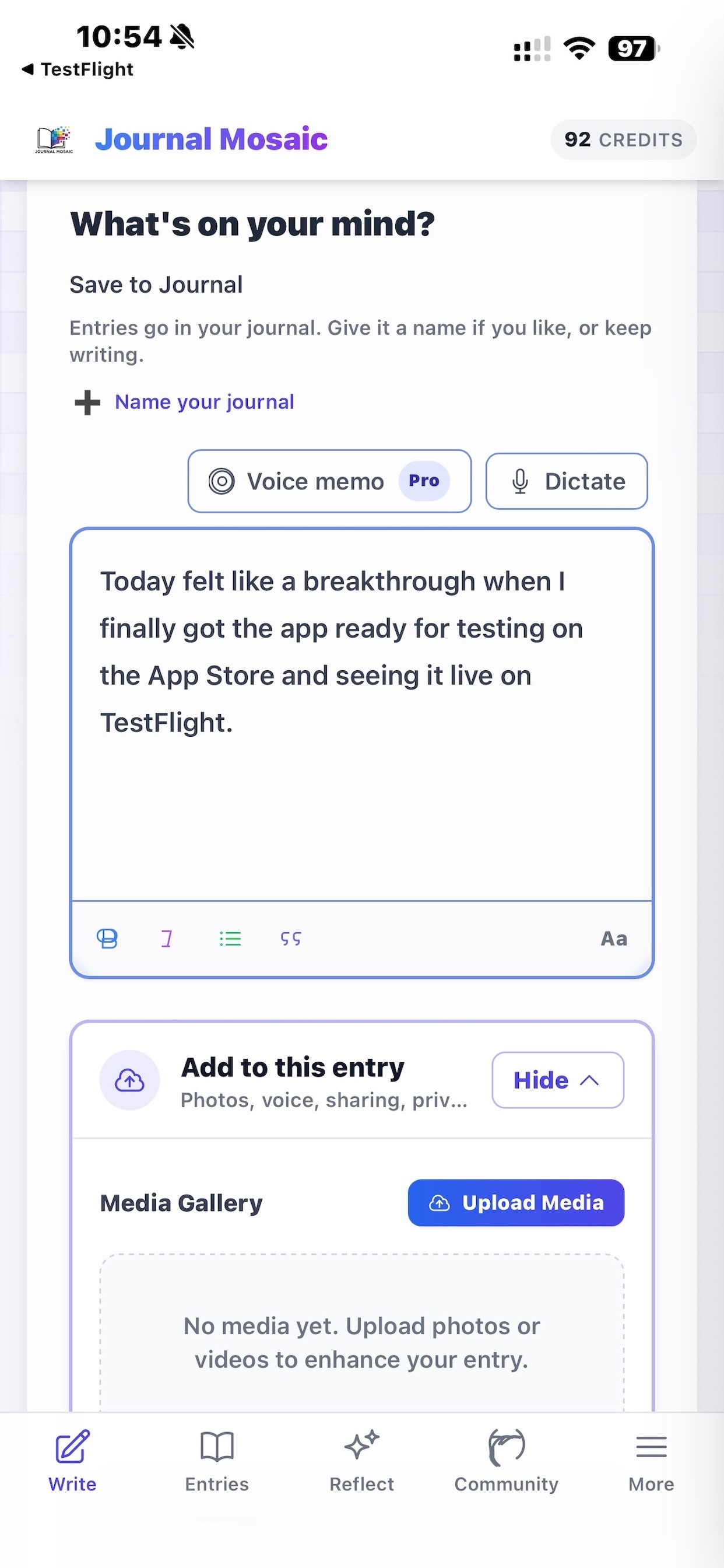 Screenshot 3 of JournalMosaic