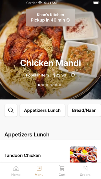 Khan's Kitchen To Go iPhone screenshot 2 - Food & Drink app
