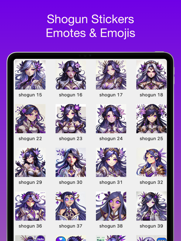 Screenshot #4 pour Shogun Stickers & Emotes