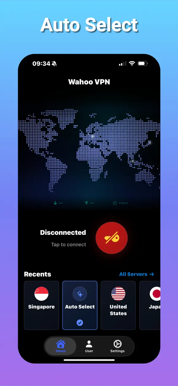 Screenshot #1 pour Wahoo VPN - Fast & Secure