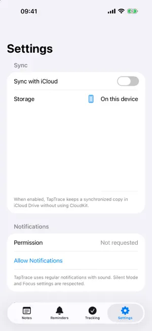 TapTrace: Notes & Reminders screenshot 4