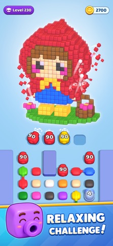 Shoot a Cube Puzzle! iPhone screenshot