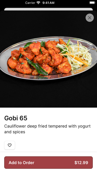 Little Spice Indian Cuisine iPhone screenshot 4 - Food & Drink app