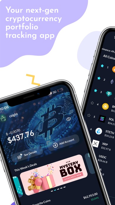 cSight - Crypto Tracker app screenshot