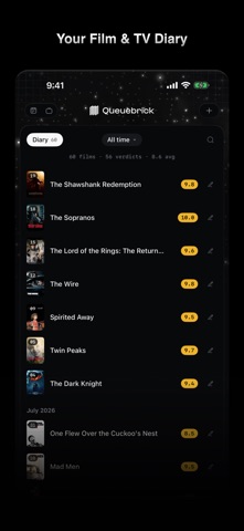 Queuebrick: Movie & TV Tracker Screenshot 7 of 8