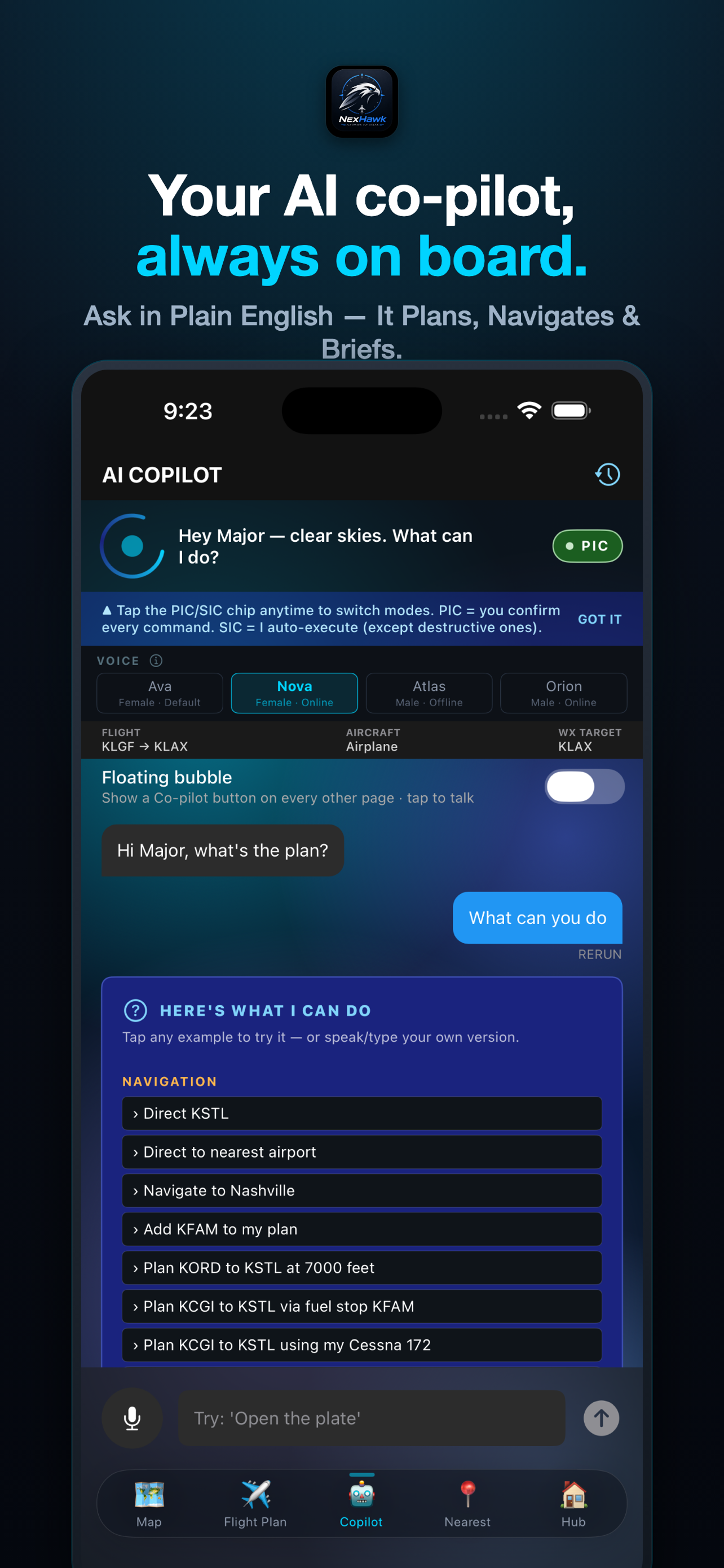 NexHawk EFB screenshot 3