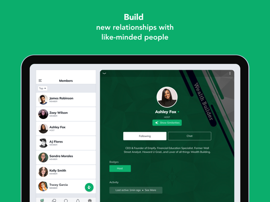 WealthBuilders Community iPad screenshot 3 - Finance app