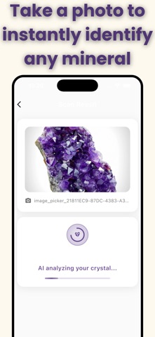 Crystal Identifier: AI Scan screenshot