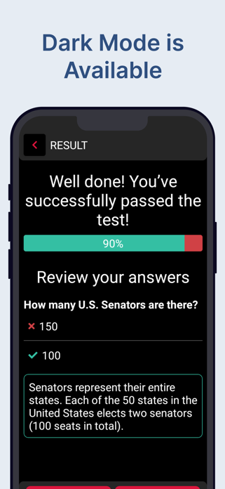 US Citizenship Practice Test Screenshot 4 of 4