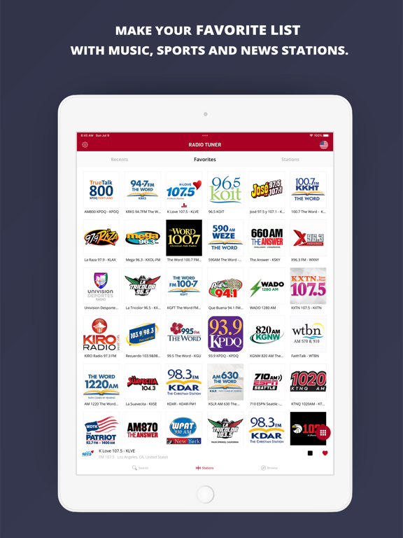 Screenshot #5 pour Radio Tuner - Radio App