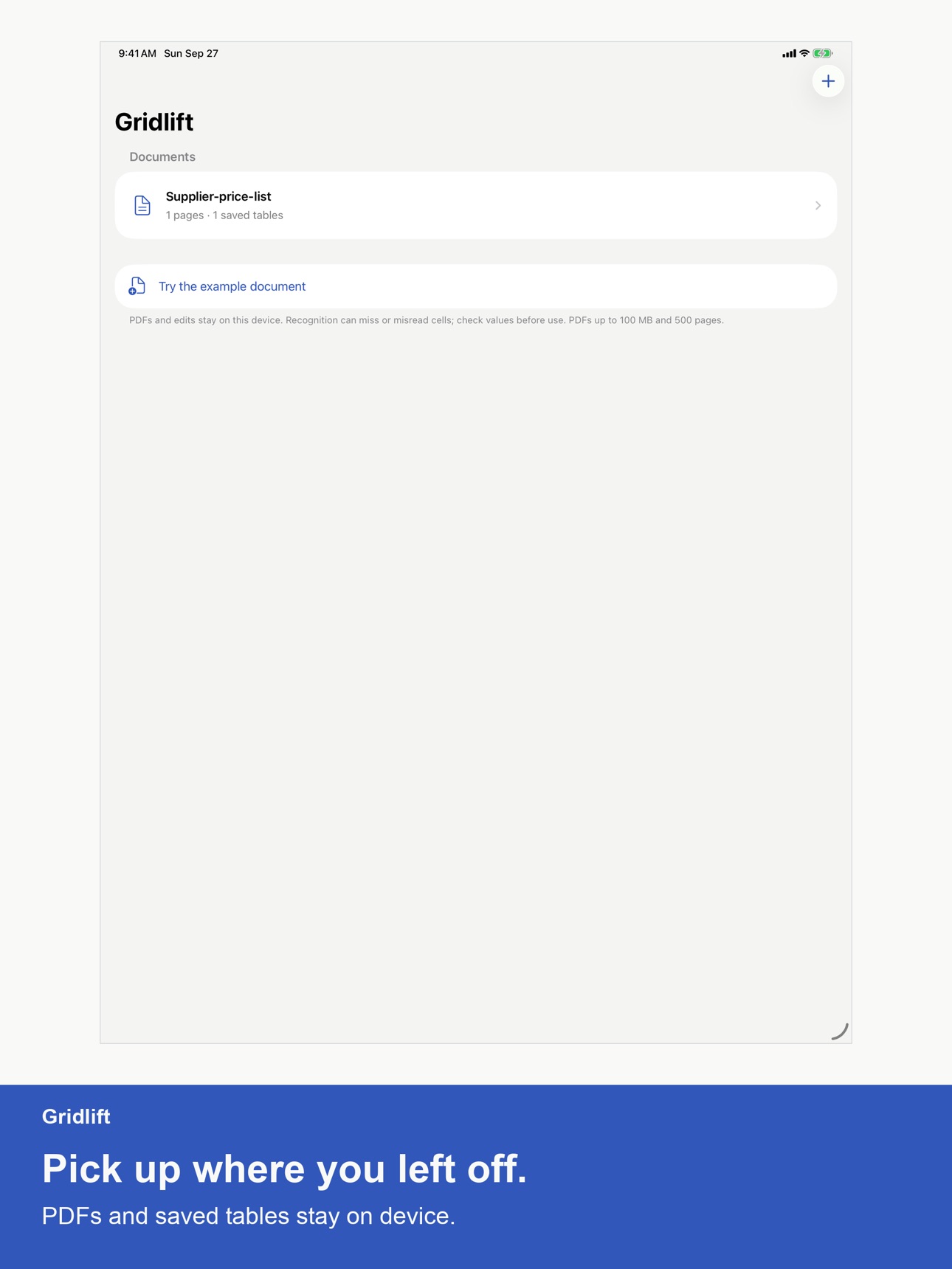 Screenshot 10 of Gridlift PDF Table to CSV