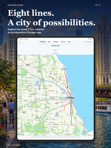 Chicago Guide and Subway map iPad screenshot