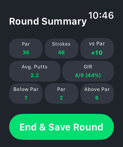 Golf Stroke Counter get.active screenshot 5