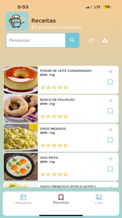 Meus Ingredientes Screenshot