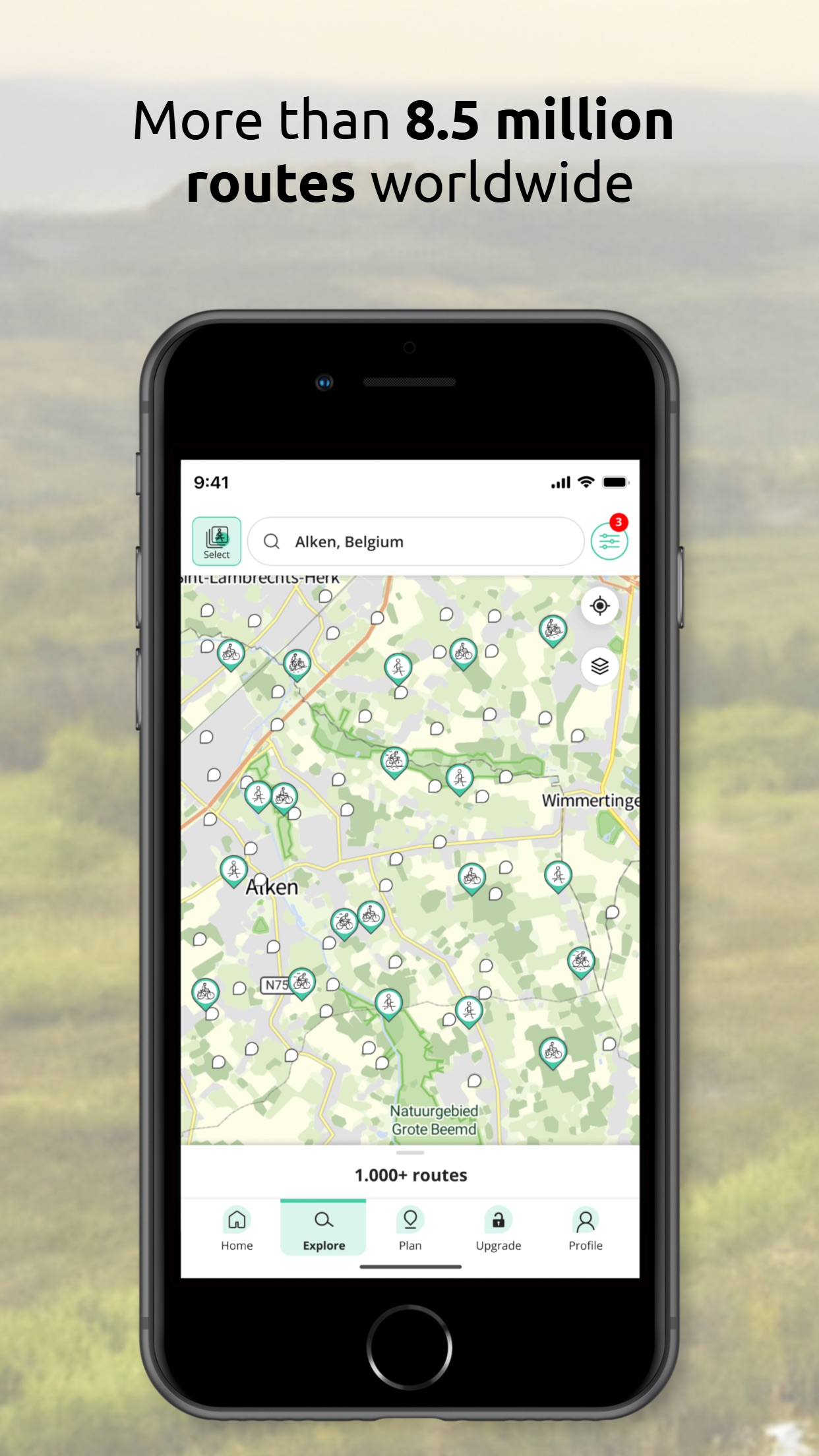 Screenshot 1 of RouteYou - walking and cycling