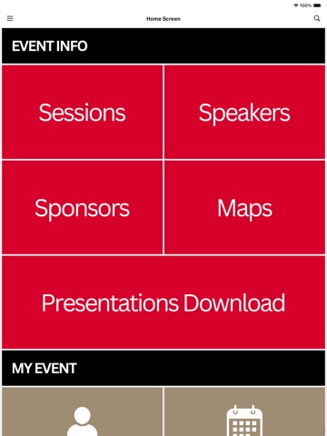 WPC Events iPad screenshot