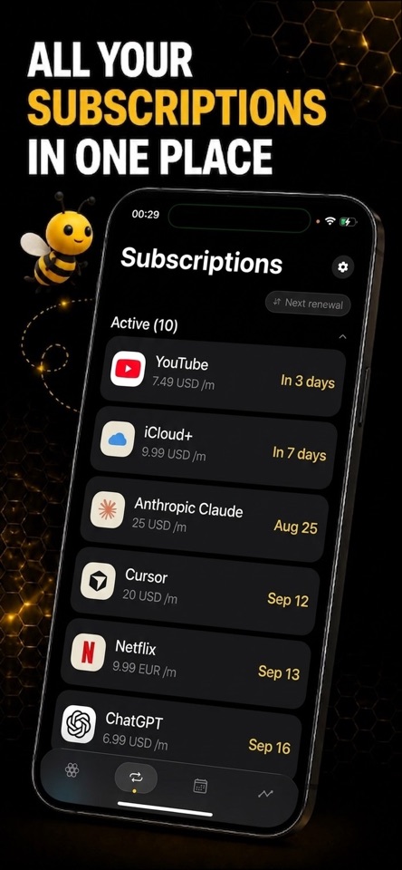 SubscriBee: Sub Manager screenshot 5