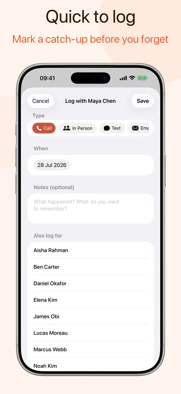 Screenshot #3 pour NextCall: Call Reminders