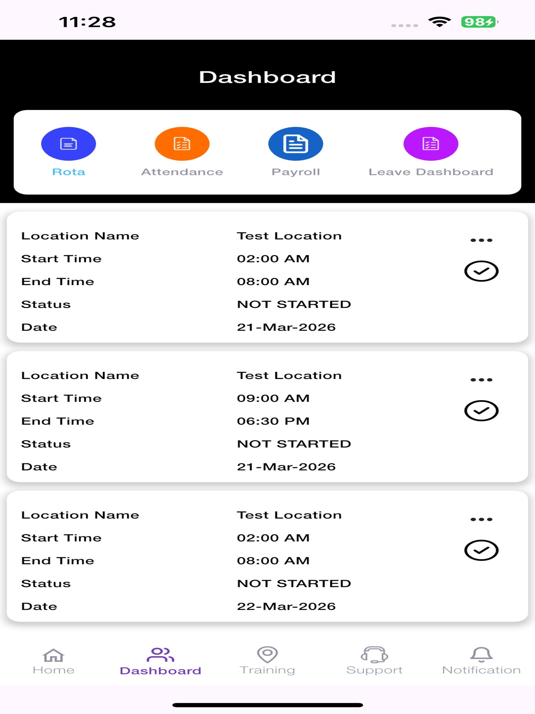 Otium Attendance App